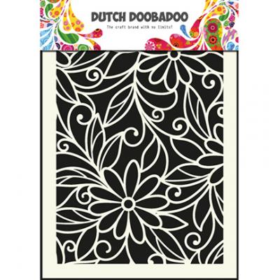 Dutch DooBaDoo Stencil - Flower Swirl